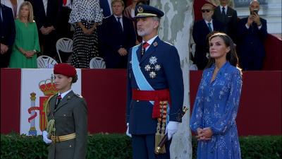 Los Reyes Y La Princesa Leonor Llegan Al Desfile Por El 12 0 Parte 1